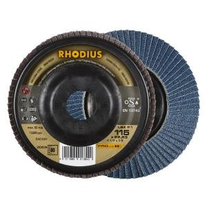 Rhodius PROline LSZ P1 Lamellenschleifscheibe, Durchmesser [mm]: 115, Bohrung [mm]: 22.23, VE: 10 Stück, 202539