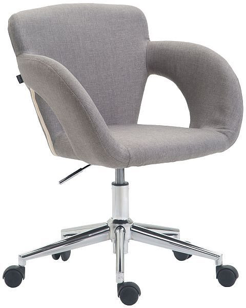 CLP Bürostuhl Edison Stoff, grau, 191948208, 4251380414512