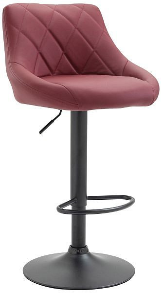 CLP Barhocker Lazio Kunstleder schwarz, bordeauxrot, 321752