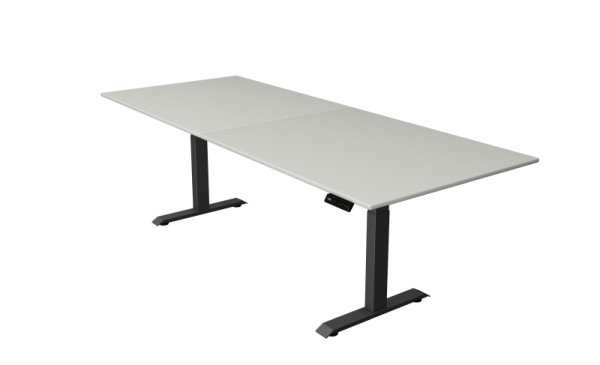 Kerkmann Steh-/Sitztisch Move 4 neu 250 x 100 cm Gestell anthrazit, Tischplatte lichtgrau, 10081211