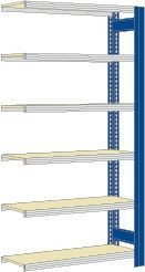 Regalwerk BERT-Großfachregal 250 kg - Anbaufeld - LR 6011 HxBxT 2500x1695x600mm 6 Fachebenen Paneel mit 16mm Spanplatten, B3-46442-60-RG