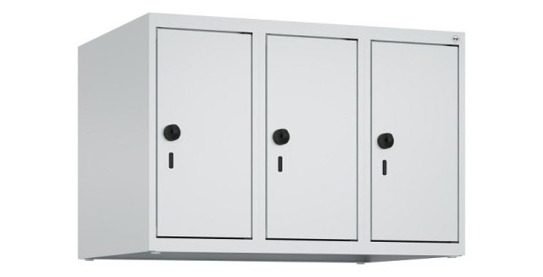 C+P Schrankaufsatz Classic PLUS, Aufsatzschrank, 7035, Drehriegel, 500x750x500mm, Lichtgrau, 080090-39 S10009