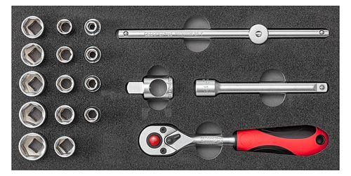 GEDORE red Steckschlüssel-Satz 3/8 1/3 CT-Modul 8-teilig, 3301726