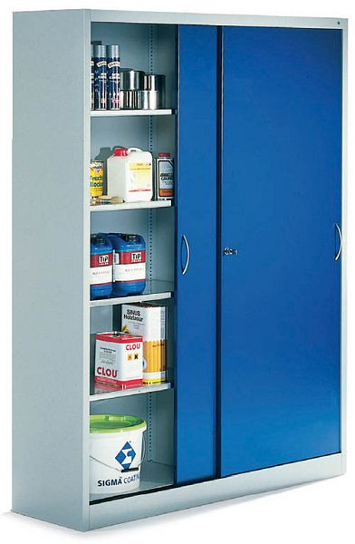 Bedrunka+Hirth Schiebetürenschrank mit Druckzylinderschloss, Maße in mm (BxTxH): 1600 x 600 x 1950, 04.256.160