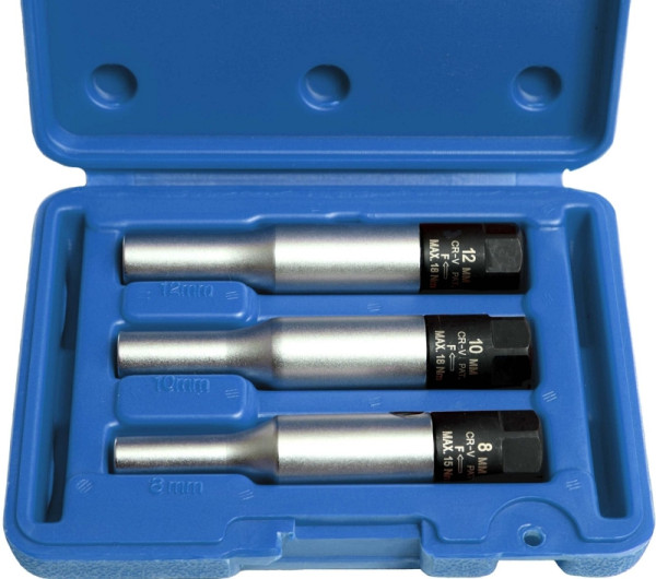 Kunzer Glühkerzen-Drehmomentsteckschlüsselsatz, 3-teilig, 7GDN03