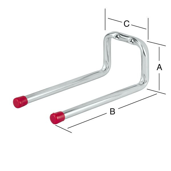 Vormann Doppelhaken 78 x 198 x 92 mm, verzinkt, 001455002Z