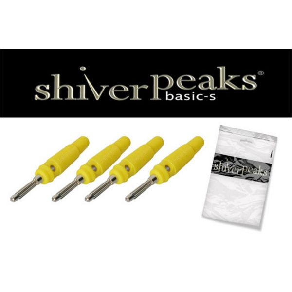 shiverpeaks BASIC-S, Laborstecker, VE: 4 Stück, gelb, BS56205-4Y