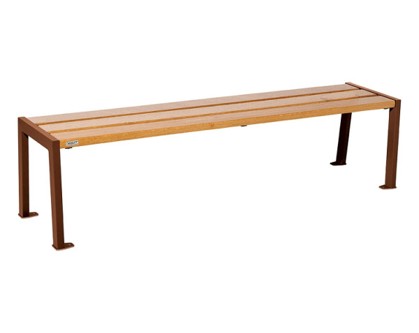 Procity Sitzbank Ohne Rückenlehne Silaos 1800 mm, Holz & Stahl, helle Eiche/Rost Korken Effekt, 209632.S025.CHEC