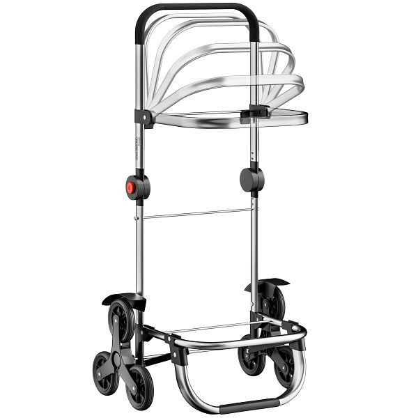 monzana Einkaufstrolley Treppensteiger Grau, 109121, 4251776909141