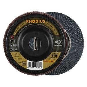 Rhodius PROline LSZ P1 Lamellenschleifscheibe, Durchmesser [mm]: 115, Bohrung [mm]: 22.23, VE: 10 Stück, 202547