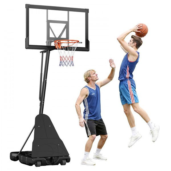 VEVOR tragbarer Basketballständer, max. 3,05 m höhenverstellbar, 130 cm PC-Rückwand, Set für Terrassen Schulen, KSLQJ50CXGKDVCUI8001V0