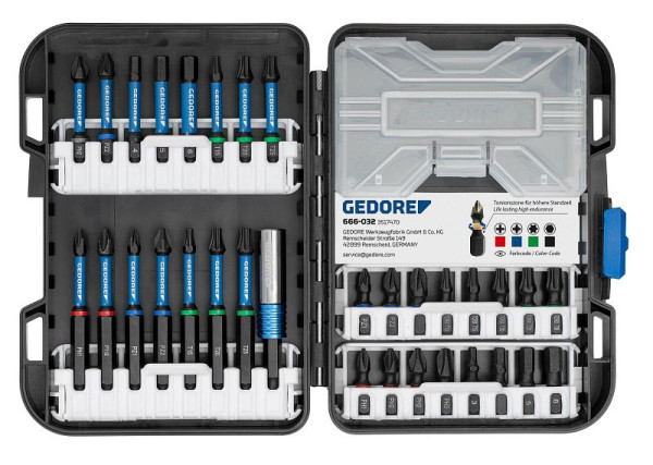 GEDORE 666-032 Torsions-Bit-Box 32-teilig, 3517470