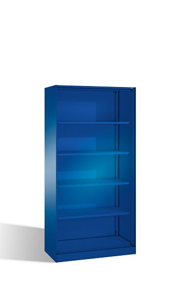 C+P Büroregal Asisto, H1980xB1000xT435mm, Farbe: Enzianblau, 5 OH, 140002-000 S10017