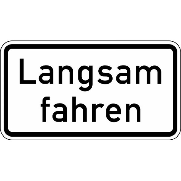 Stein HGS Langsam fahren Nr. 2102, 750 x 412 mm, Alform, RA1, 2102-312
