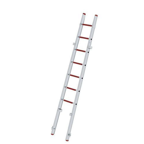 Krause Steckleiter-Oberteil aus Aluminium, 7 Sprossen, Leiterteil B, 305096