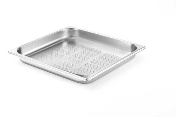 Hendi GN Behälter 2/3 perforiert, LxBxH: 354x325x40 mm, 3 L, 802342