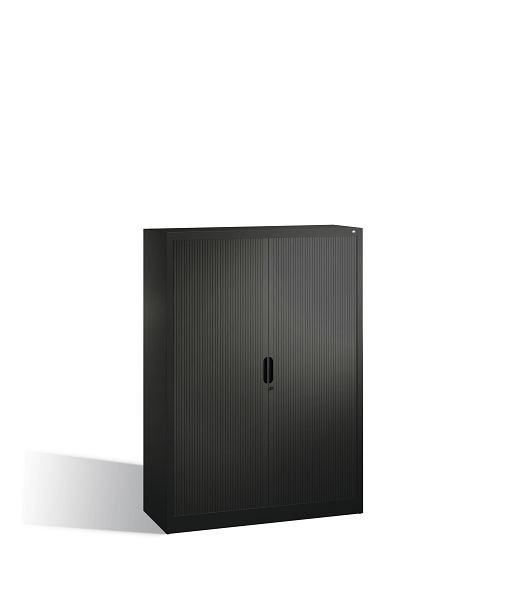C+P Rollladenschrank Omnispace, H1660xB1200xT420mm, Farbe: Schwarzgrau, Griffmulde, 4 OH, 3213-00 S10005