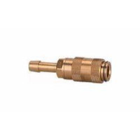 Riegler Schnellverschlusskupplung NW 2,7, Messing blank mit Schlauchtülle, 107074