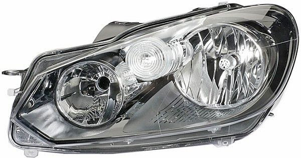 HELLA FF/Halogen-Hauptscheinwerfer, für u.a. VW Golf VI (5K1), SAE, für Rechtsverkehr, links, 1EG 009 901-251
