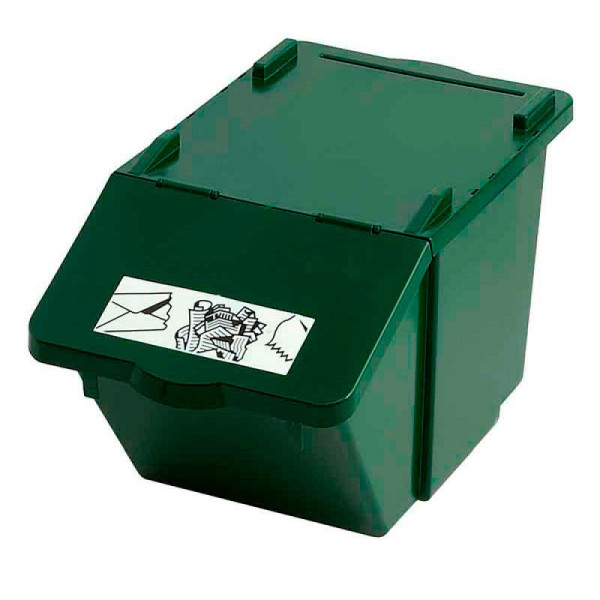 STEIN HGS Recycling-Box, grün, Polypropylen, 83520.0004