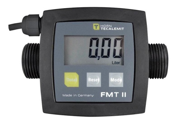 Cemo Digitaler Durchflusszähler FMT 3 mit Impulsausgang, Typ offener Kollektor, 10451