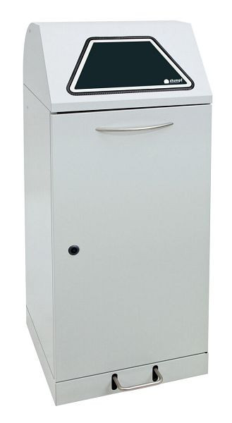 stumpf Abfalltrennung Modul-Vario 120, lichtgrau, verzinkter Innenbehälter, 120 Liter, Trethebel, 625-120-1-2-735