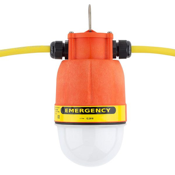 ELSPRO Kuppelleuchte NX PERFEKT, Leistung: 8 W (Notlichtfunktion), Eingang: Leitung mit Stecker, Ausgang: Leitung mit Kupplung, Spannung: 42 V, NXNA4208/5