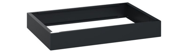 C+P Unterbauten Classic PLUS, C auf 100 mm hohem Sockel, Schwarzgrau, 100 x 750 x 500 mm, Stahl-Sockel, 08000-7007505 S10001