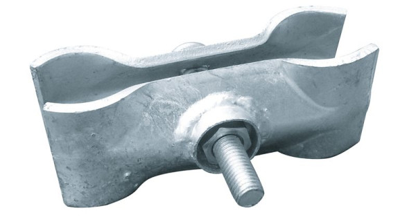 Schake Hochsicherheits Verbindungsschelle für Bauzäune, nur mit Spezialwerkzeug zu öffnen Blechstärke: 5,00 mm Ausführung: verzinkt, 3VB10HV