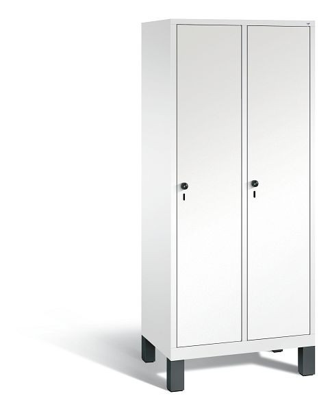 C+P Spind Evolo, 2 Abteile, H1850xB810xT500 mm, Weiß/MDF Weiß, 48010-22B S10044