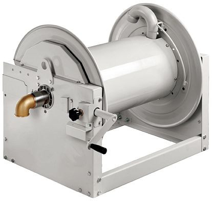 Ebinger Schlauchaufroller HMI 700, Gehäuse Stahl, Schlauch max. 45m - 2" (63mm AD), Gehäuse Stahl, 20bar/ 90°C, 6.700.230.690