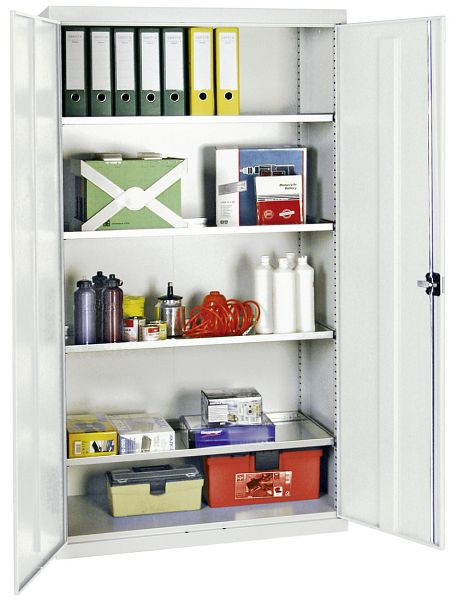 stumpf Werkzeug- und Materialschrank Serie 3000, 7035/7035, 4 Wannenböden durchgehend, 3008007