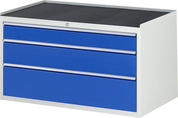 RAU Schubladenschrank Serie 7000, B1145xT650xH645mm, Schubladen: 1xH120, 1xH180, 1xH240mm, Metallauflage, 03-XXL3.16A-MT.11