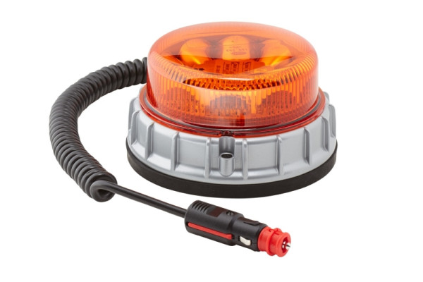 HELLA LED-Blitz-Kennleuchte - K-LED 2.0 M - 12/24V - gelb - Anbau/Magnetbefestigung - Kabel: 600mm - Stecker: DIN ISO 4165, 2XD 011 557-301