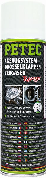 Petec Ansaugsystem-, Drosselklappen- & Vergaserreiniger Spray, 500ml, VE: 6 Stück, 72450