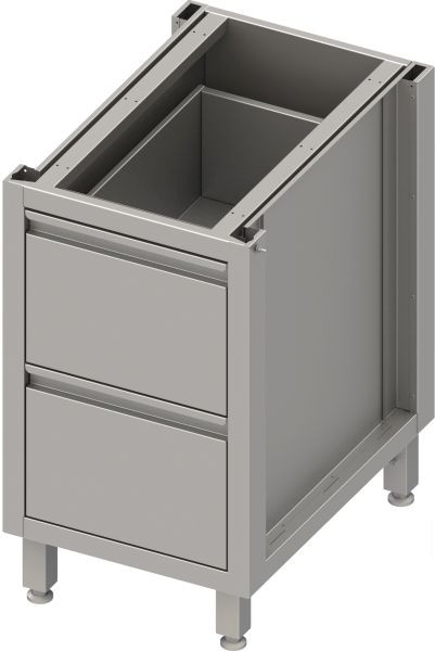 Stalgast Unterschrank BOX50 mit zwei Schubladen, 450x640x700 mm, BX45614