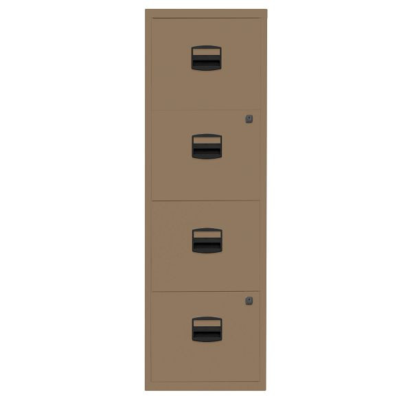 Bisley Home Hängeregistraturschrank PFA, 4 HR-Schubladen, 668 coffee, PFA4F668