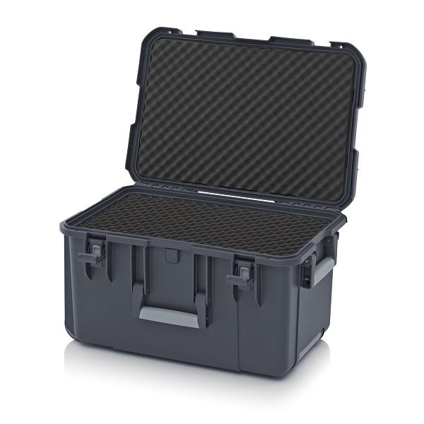 Auer Schutzkoffer Pro Trolley, Anthrazitgrau, ohne Schloss, Noppenschaumpolster, CP 6433 B6-7016