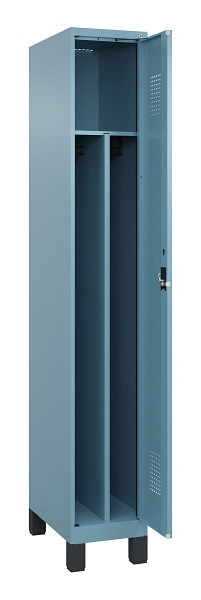 C+P Spind Evolo PLUS, mit Füßen, 1 Abteil, 1950x300x500mm, 0010/0010, Verschluss Zylinderschloss, 049010-10F S10048