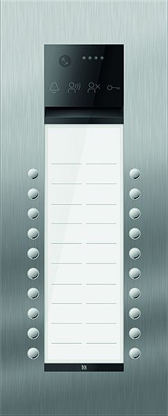 TCS Türkontrollsystem PES PRO IP Video Außenstation 20T 2 Spalten UP Edelstahl, AVU400220-0030