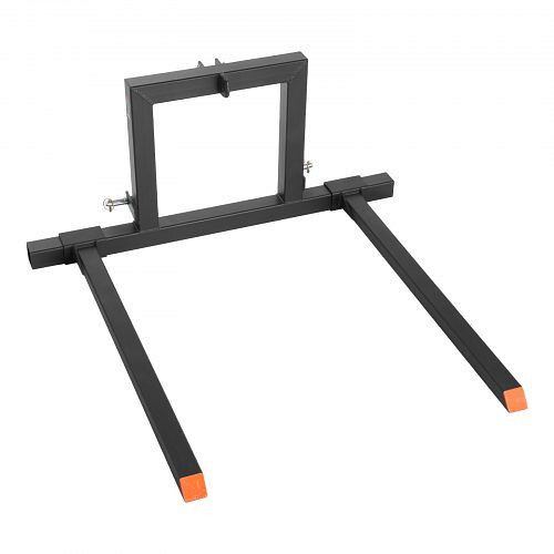 VEVOR Palettengabel 680 kg, 3-Punkt-Träger, 1280mm lang, Gabelbreite 735-1170 mm, Schnellkupplung für Traktoren Kat. 1, TPHCSDSK50IN3AS0W001V0