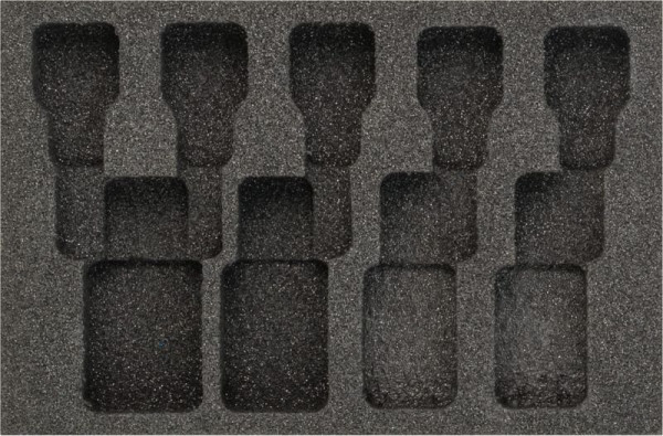 Hazet 2-Komponenten Weichschaum-Einlage, für 986/9 N, Abmessungen / Länge: 172 mm x 114 mm Ordnungssystem Größe: 1/9 (172 x 114 mm), 163-361L