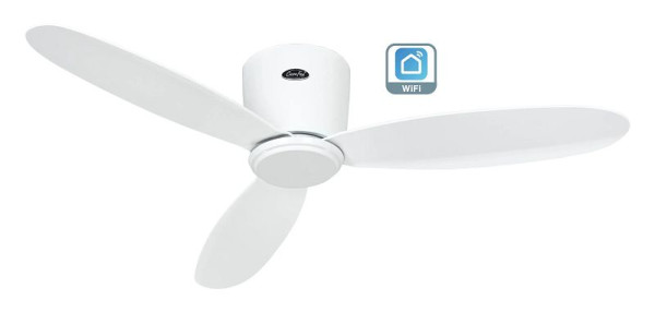 CasaFan Deckenventilator Eco Plano II 112 Lack weiß-Lack weiß WiFi, 311283W