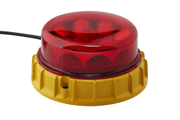 HELLA LED-Blitz-Kennleuchte - K-LED Mining - 12/24V - rot - Schraubanschluss/Anbau, 2XD 011 557-021