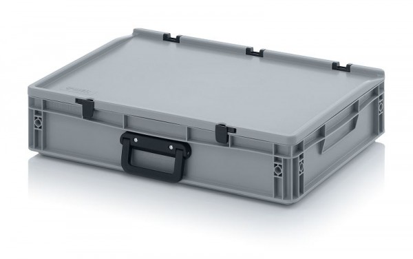 Auer Eurobehälter Koffer 2GL 2 Griffe auf der Längsseite, LxBxH: 60 x 40 x 13,5 cm, ED 64/12 2GL