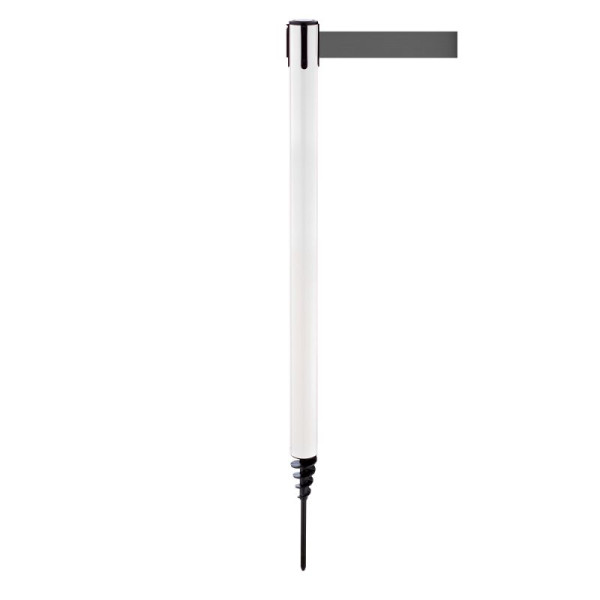 Stein HGS Personenleitsystem -P-Line Outside-, weiß, grau, mit Gurtendstück (Standard), 37690-0801
