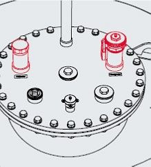 DENIOS Armaturensatz Entsorgung für Lagertanks LT-ELH, Flammpunkt unter 55°, 254525