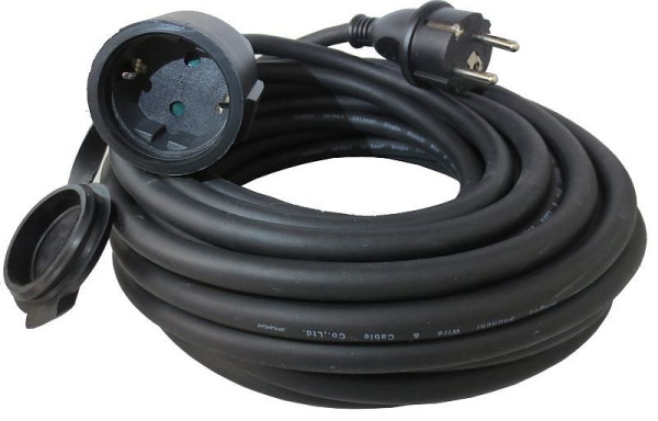 Eurom Verlängerungskabel 10m, Gummi, 335286, 8713415335286