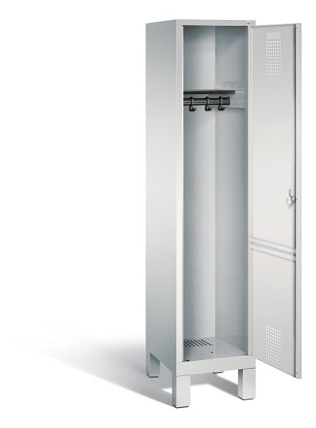 C+P Garderobenschrank Evolo, H1850xB420xT500mm, Farbe: Lichtgrau, 48010-12 S10000