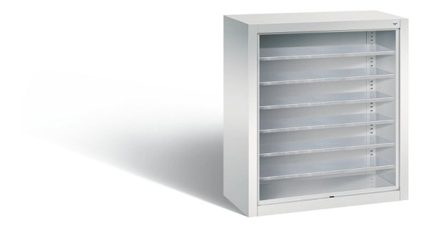 C+P Stahlregal mit Rückwand Serie 13, H830xB700xT300 mm, Grau, 134013-00 S10000